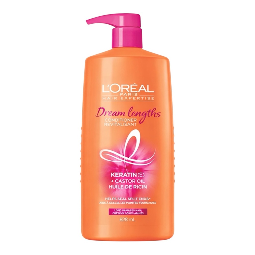 L’ORÉAL DREAM LENGTHS CONDITIONER W/ KERATIN (E) + CASTOR OIL 828ML - BRAND NEW